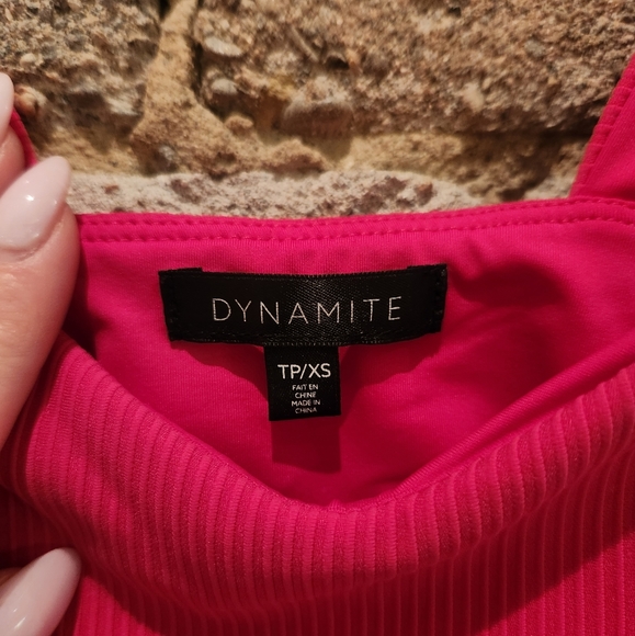 Dynamite pink crop top - Picture 3 of 3